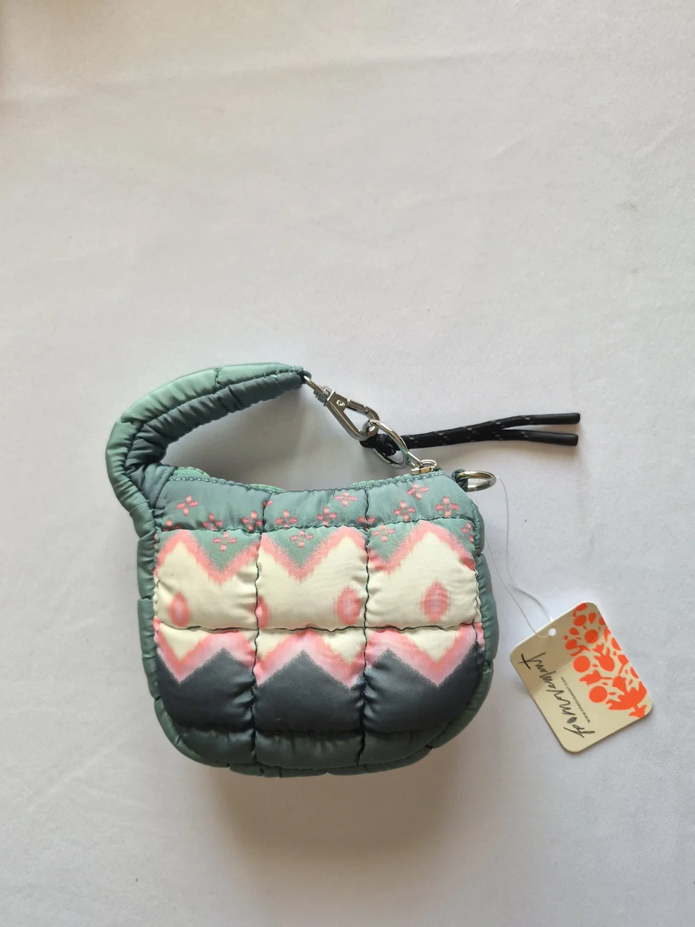 Free People Movement Quilted Geometric Mini Wristlet Bag